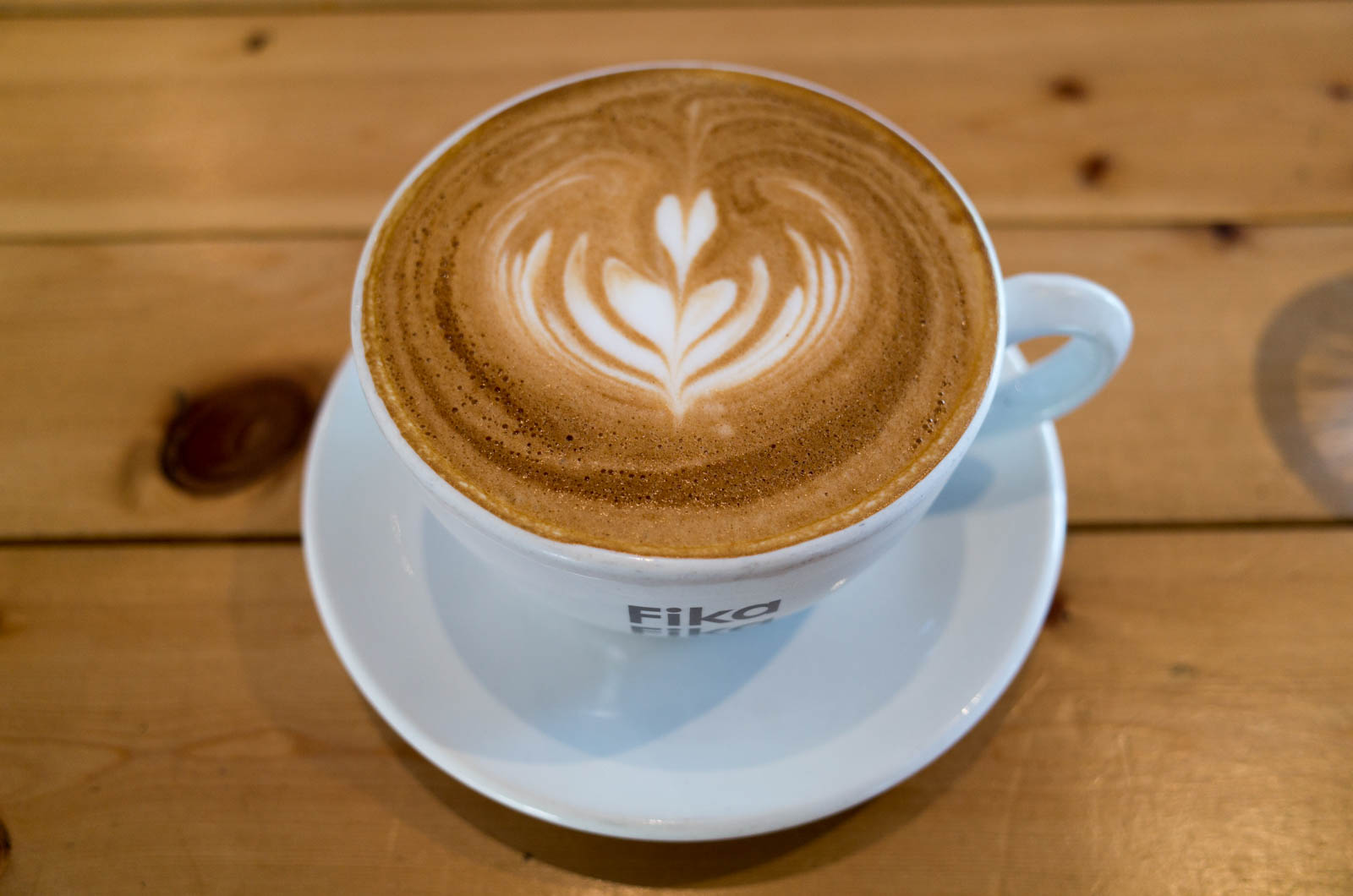 カフェラテ上から