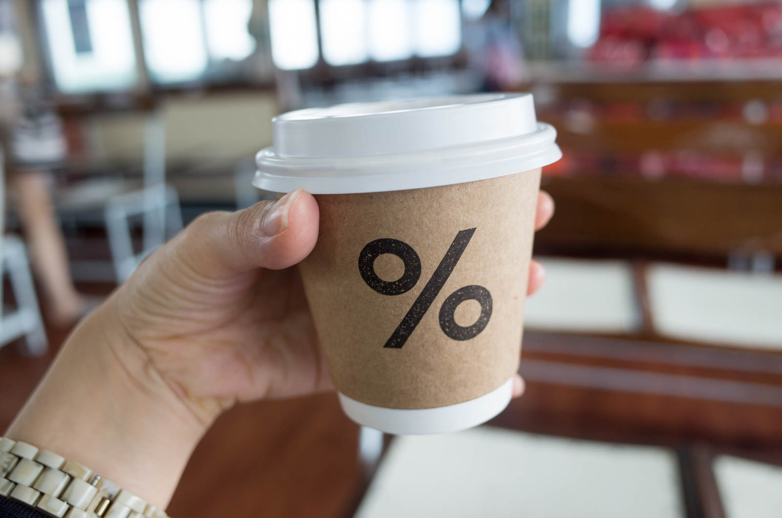 アラビカ京都のラテ